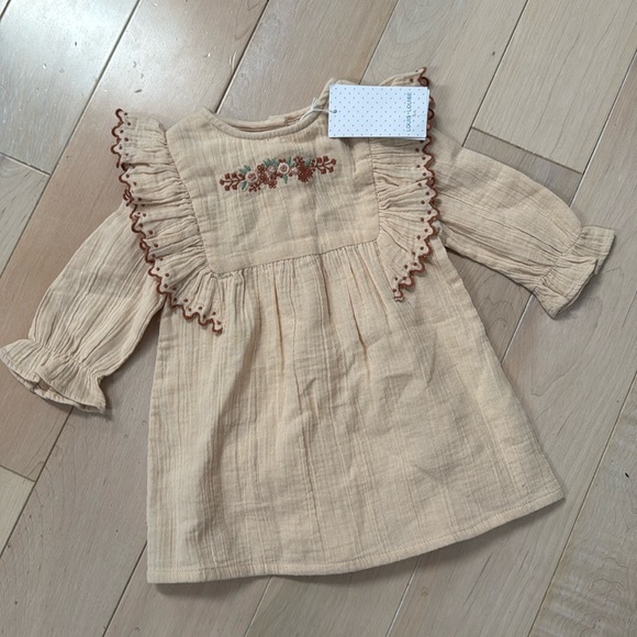 Louis Louise Alaiaorganic muslin cotton embroidered dress